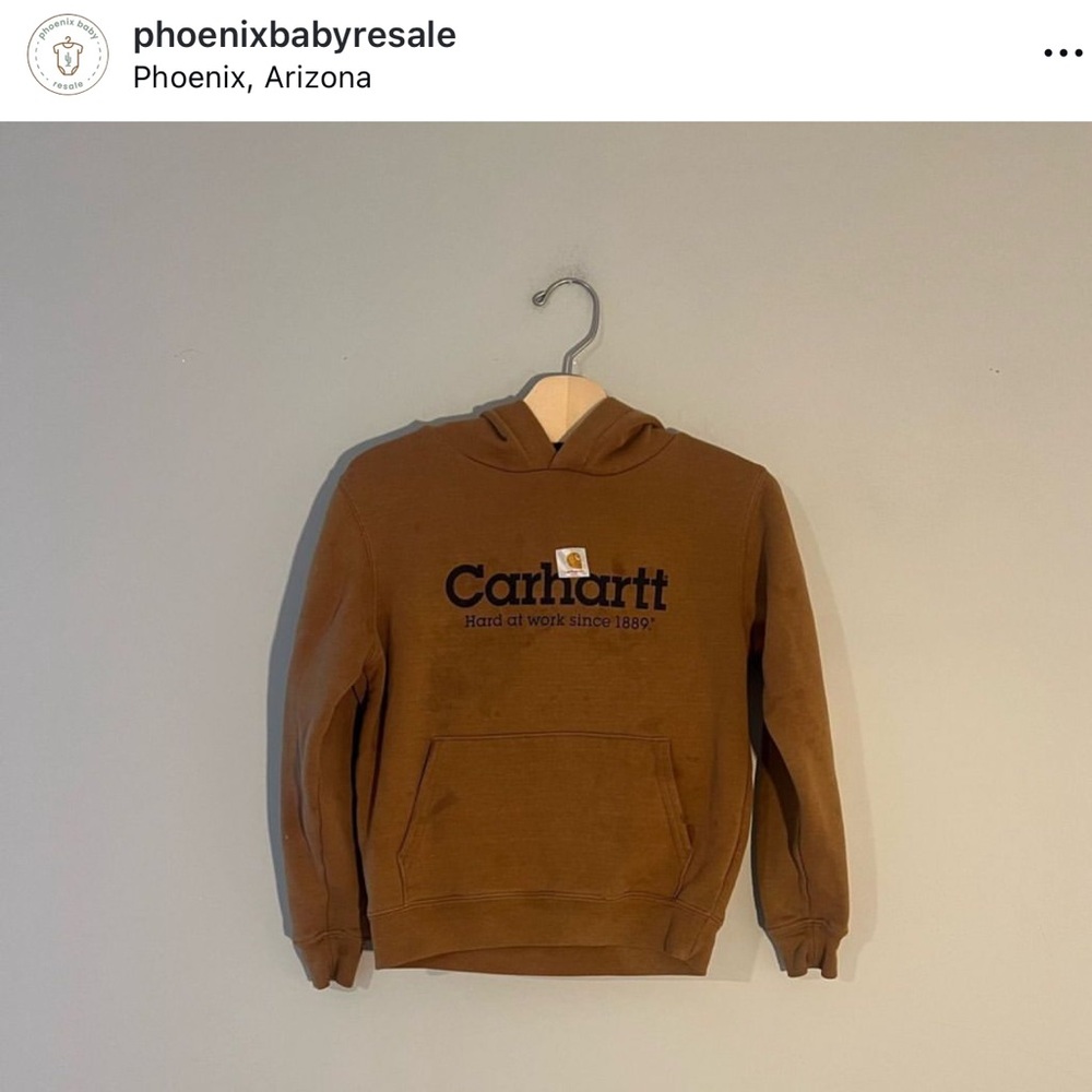 $14 ADD Carhartt Youth Hoodie Sweatshirt Size SMALL 6Y‎ 7Y 8Y